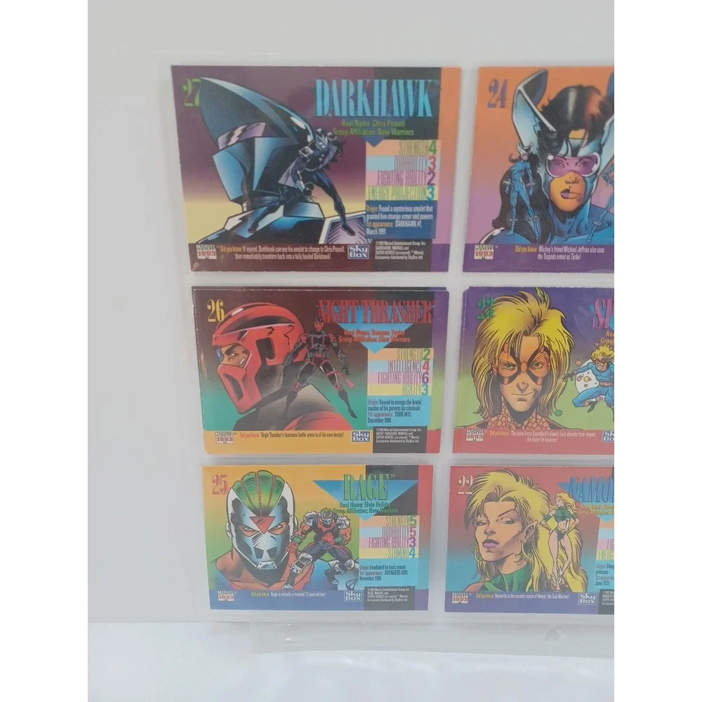 1993 SkyBox Marvel Universe‎ trading cards #19-27
